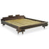 Aki Kagu -  Bed Frame Dark Brown Bamboo 180x200 cm 6FT Super King